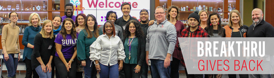 Breakthru Gives Back Wrapping Event