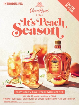 Crown royal peach carbs