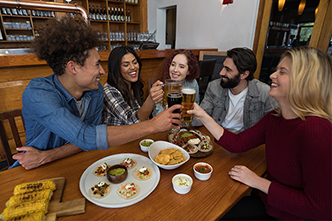 Friends enjoying Mexican-Style Lager