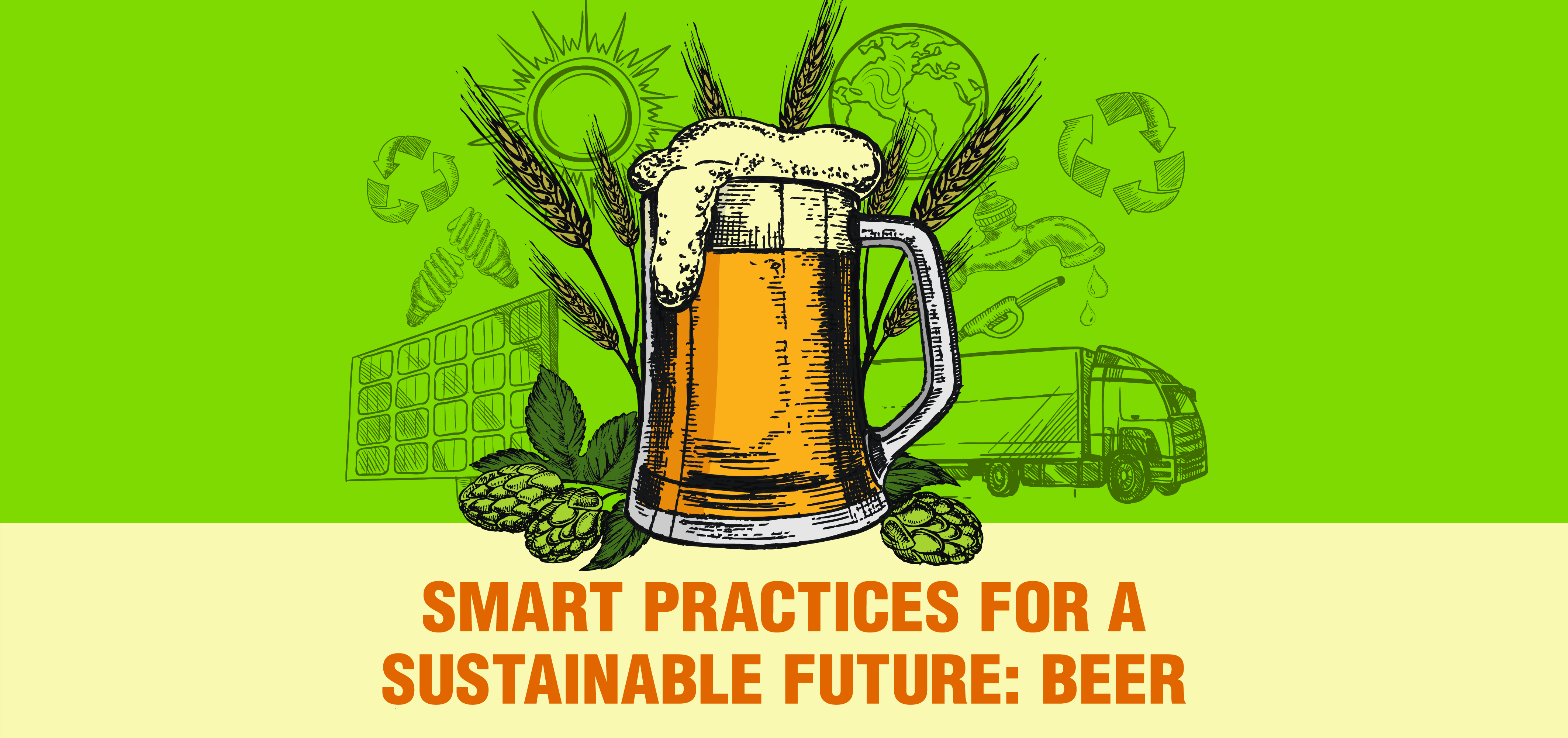 Graphic design of sustainable beer 