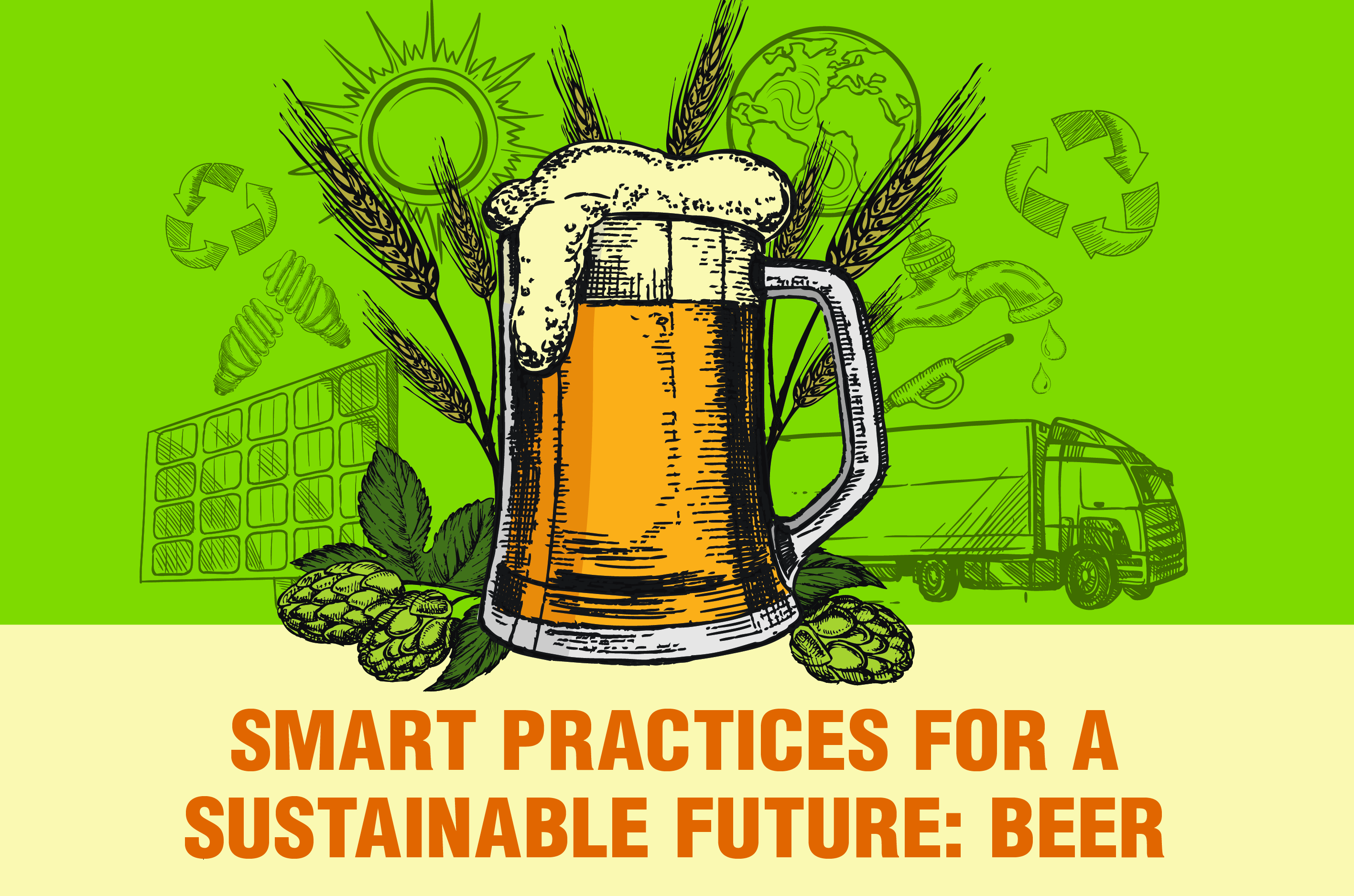 Graphic design of sustainable beer