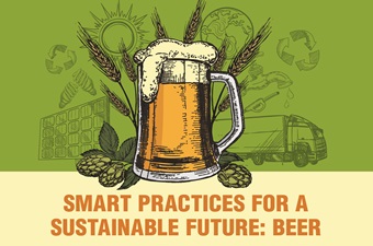 Graphic design of sustainable beer