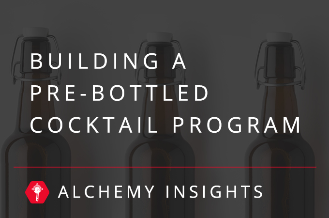 pre-bottled cocktail program 