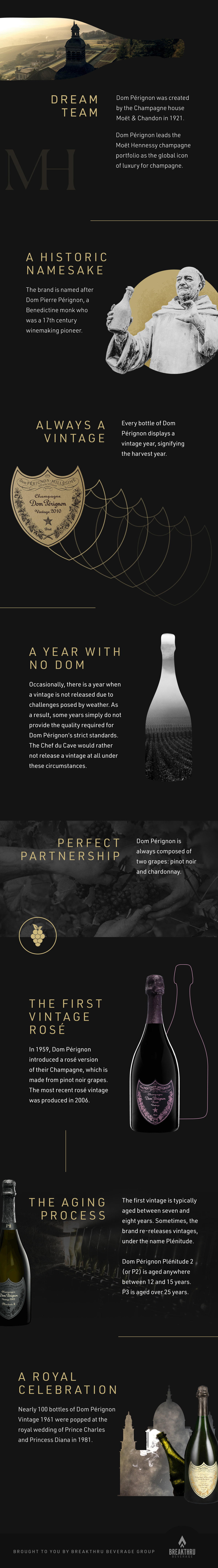 8 Things you need to know about Dom Perignon infographic