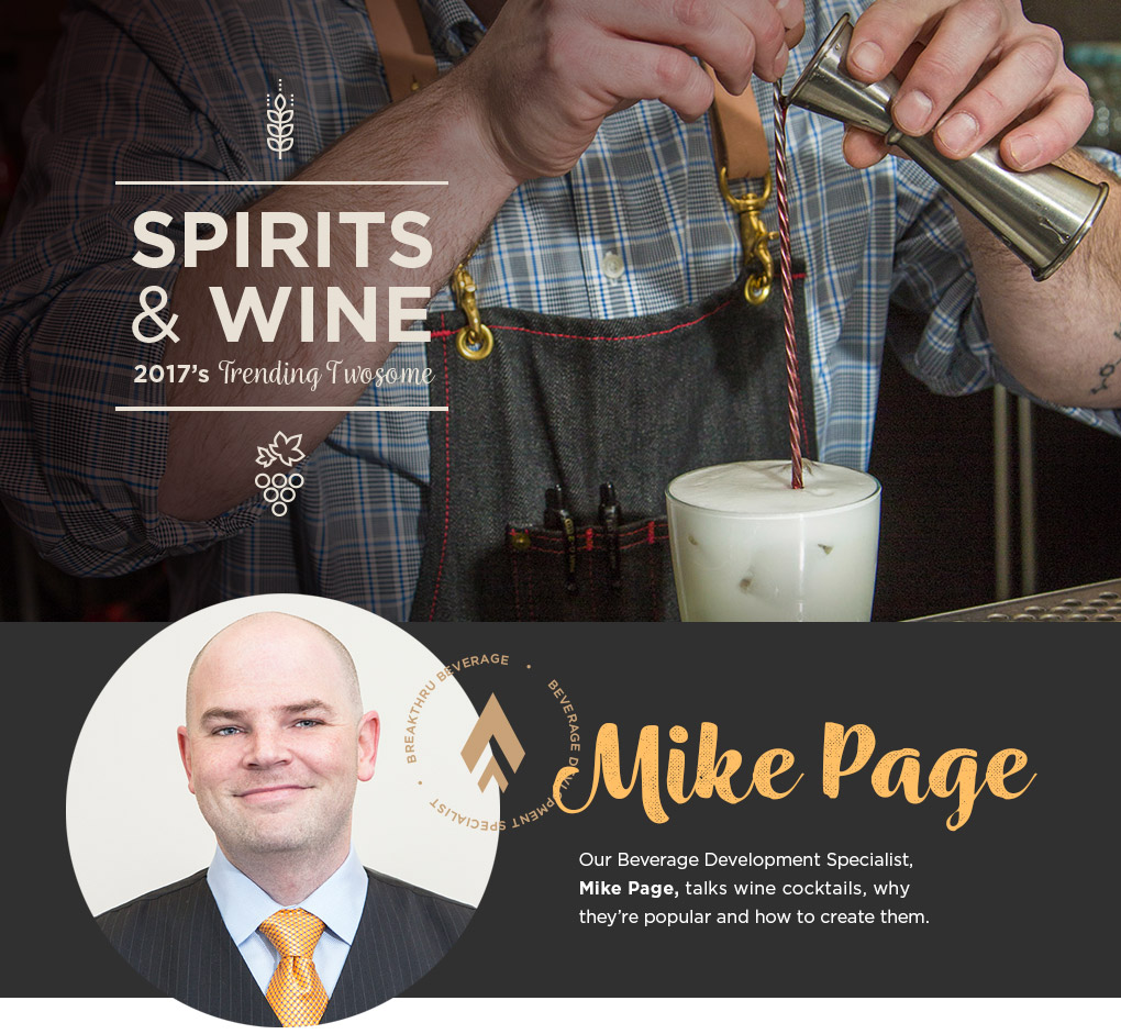 Wine Cocktails Landing Page Header Image