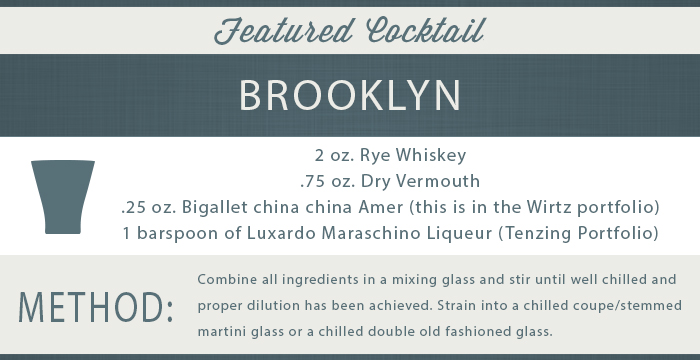 Brooklyn cocktail recipe