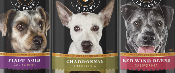 La Paws bottle labels