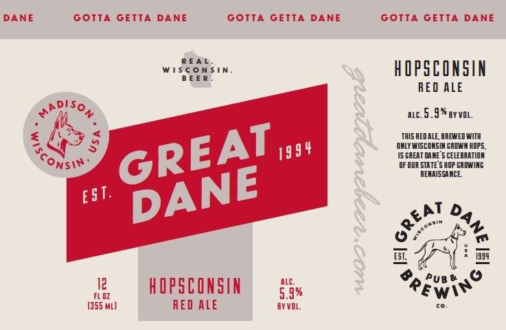 Great Dane Hopsconsin Red Ale