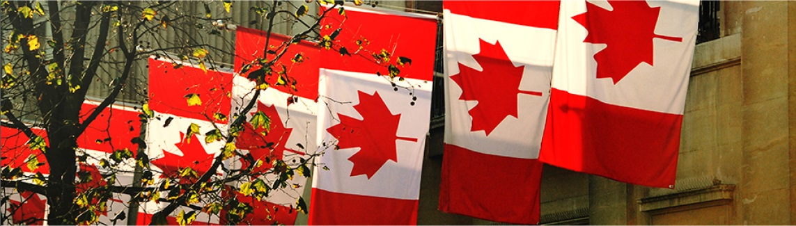 Canada flags