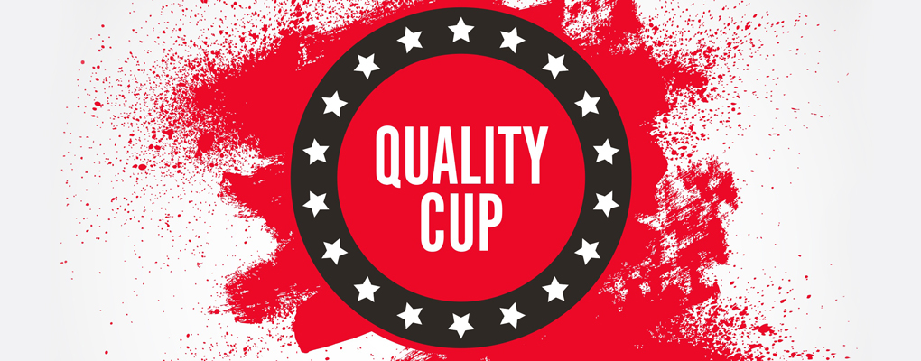 Logo with words "Quality Cup"