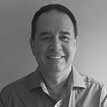 black and white headshot of Scott Warnick