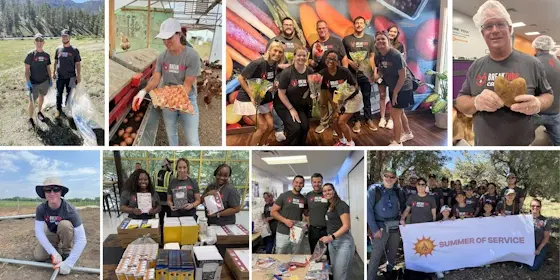 Summer of Service community efforts collage