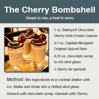 Baileys chocolate cherry bombshell