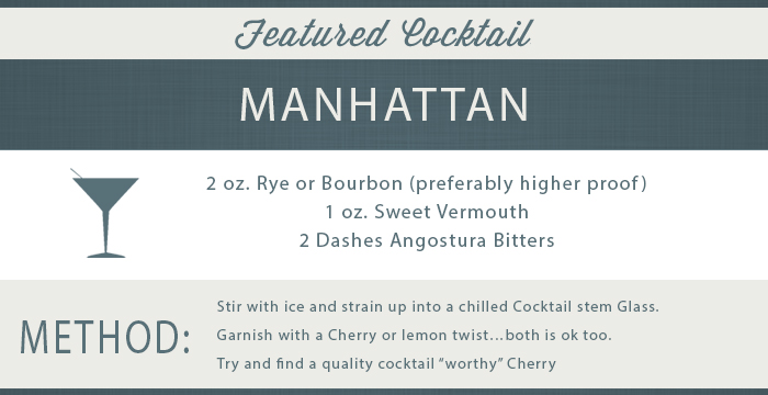 Manhattan cocktail recipe